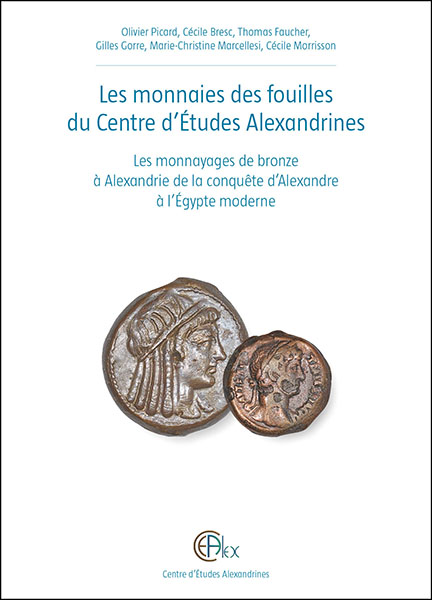 Cette publication des 3527 monnaies trouvées dans les fouilles du Centre d'Études Alexandrines étudie les productions de l'atelier monétaire d'Alexandrie depuis sa création par Ptolémée I