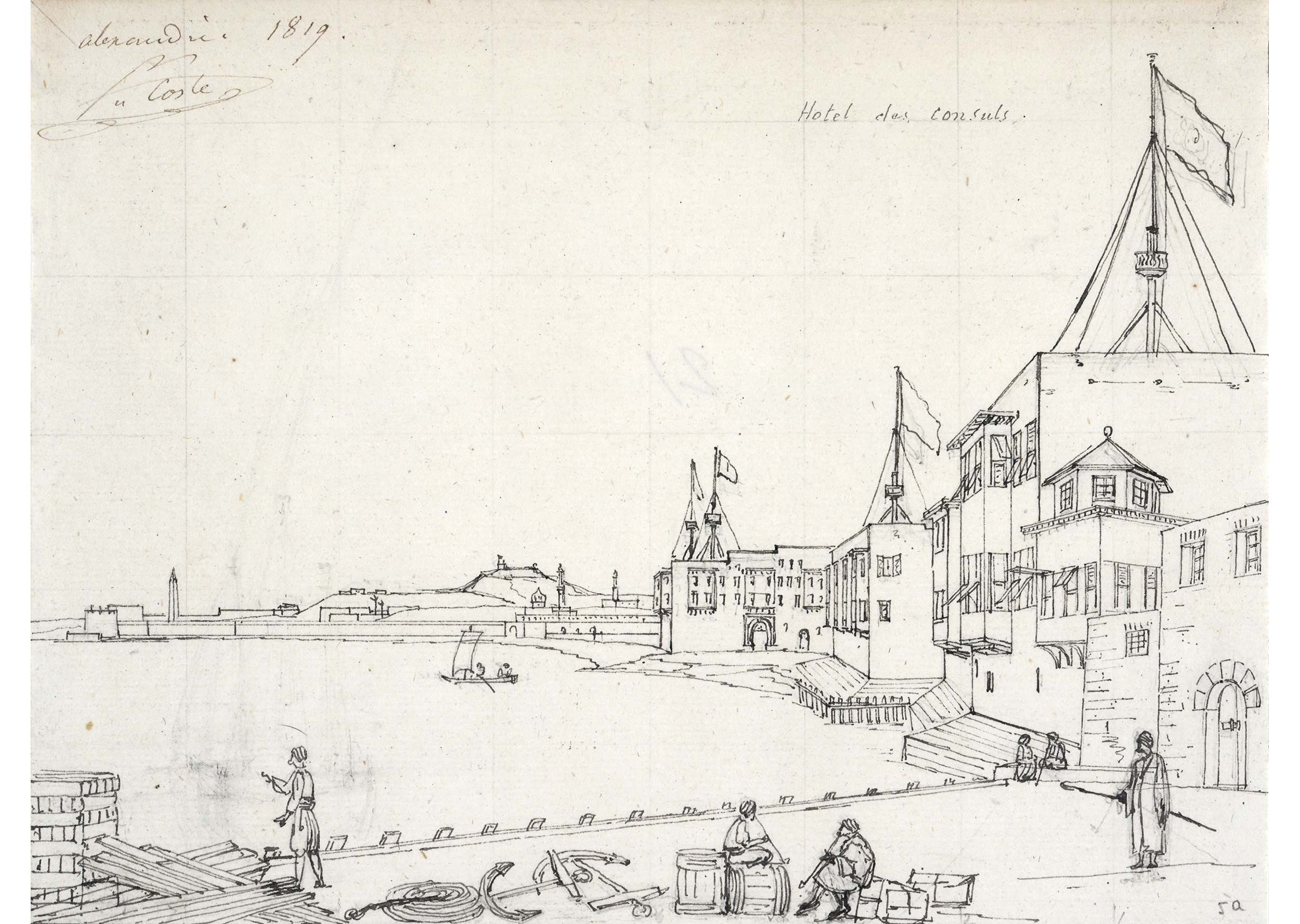 Residence of the consuls, Alexandria, 1819